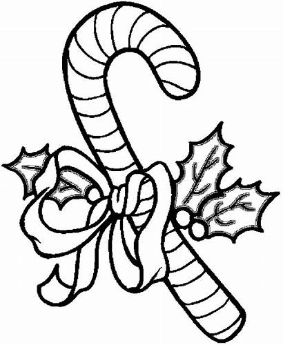 Cane Candy Coloring Pages Canes Colors Christmas