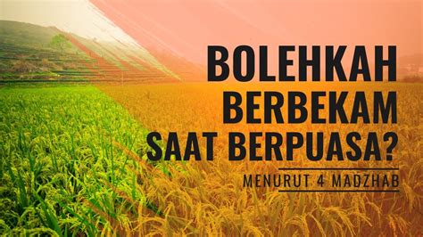 Bagaimana Hukum Berbekam Saat Berpuasa Empat Mazhab Hanafi Maliki