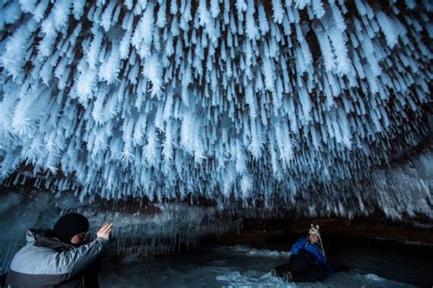 Ice Caves On Lake Superior In The Apostle Islands National Lakeshore