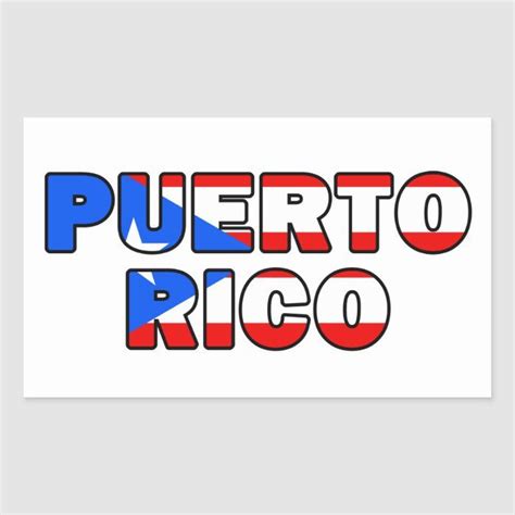 Puerto Rico Sticker Zazzle Puerto Rico Sticker Labels Puerto