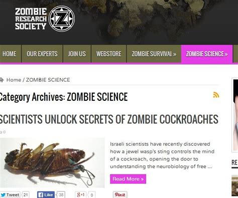 Zombie Science From Zombie Research Society Tidbits And News