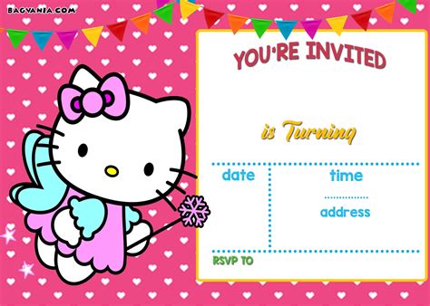 Hello Kitty Birthday Invitation Printable Free
