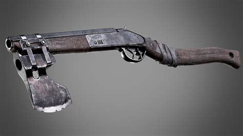 3d Shotgun Axe Ready Asset Turbosquid 1473220