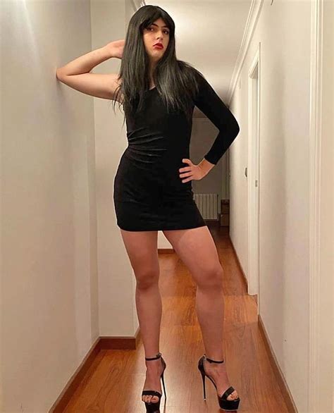 Beautiful Crossdresser Nuria Transgender Outfits Transgender Women Pantyhose Skirt Male To
