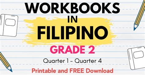 Workbooks In Filipino Grade 2 Q1 To Q4 Free Download Deped Click