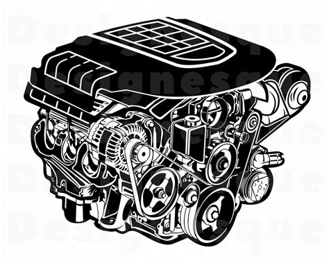 Car Engine 3 Svg Mechanic Svg Car Engine Clipart Car Etsy