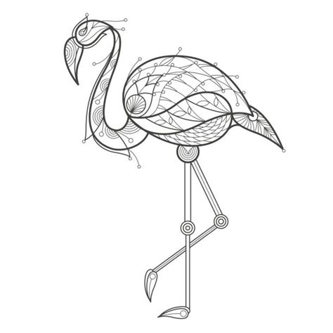 Top Flamingo Outline Clip Art Vector Graphics And Illustrations Istock