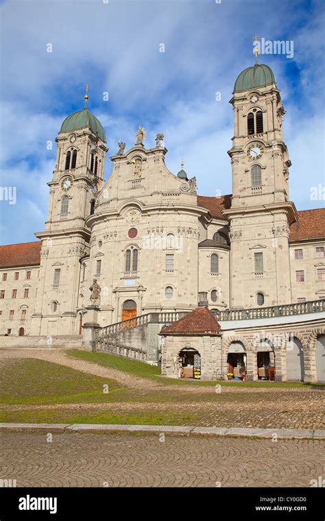 Benedictine Abbey Of Einsiedeln Near Zurich Switzerland Stock Photo