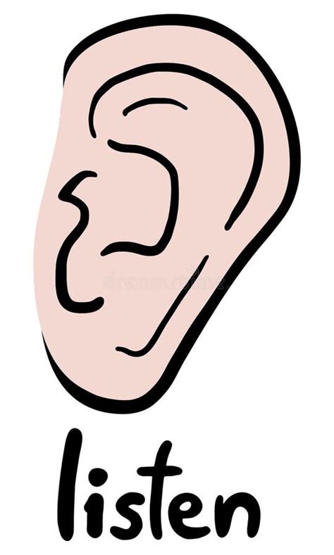 Listen Ear Stock Vector Illustration Of Cartoon Music 42283870