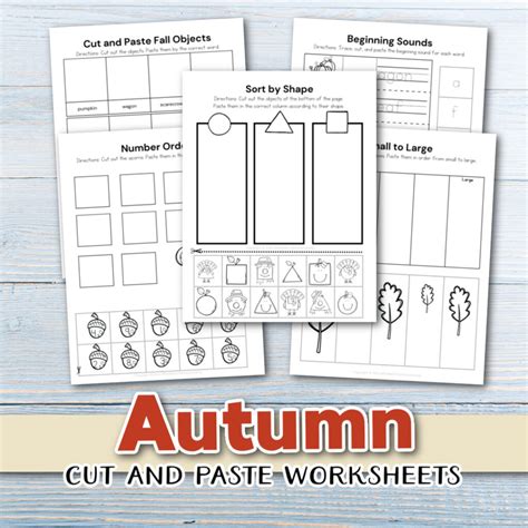 Free Autumn Cut And Paste Printables
