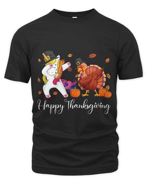 funny turkey unicorn dab dance fall vibes thanksgiving day favorable8 store