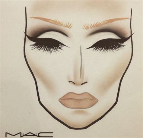 Mac Makeup Face Chart More Makeup Face Charts Face Chart Mac Makeup