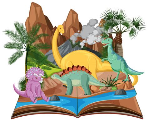 Clip Art Of A Allosaurus Illustrations Royalty Free Vector Graphics