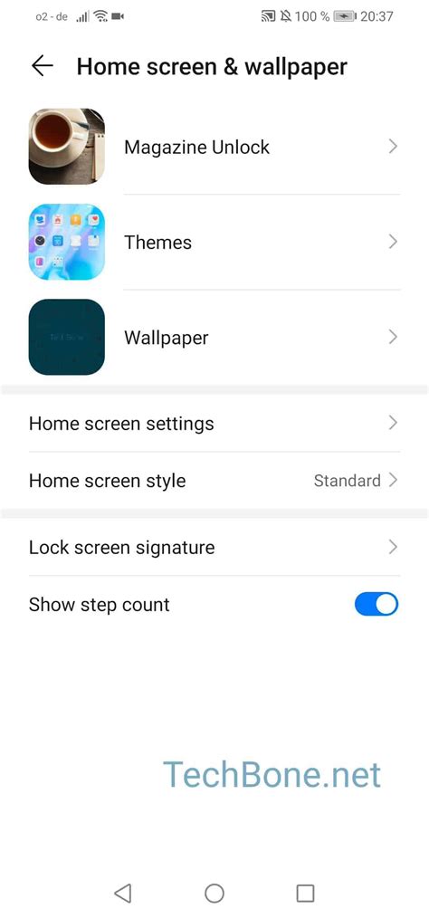 How To Set The Home Screen Style Huawei Manual Techbone