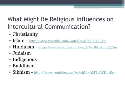 Ppt Religion Belief Systems And Intercultural Communication