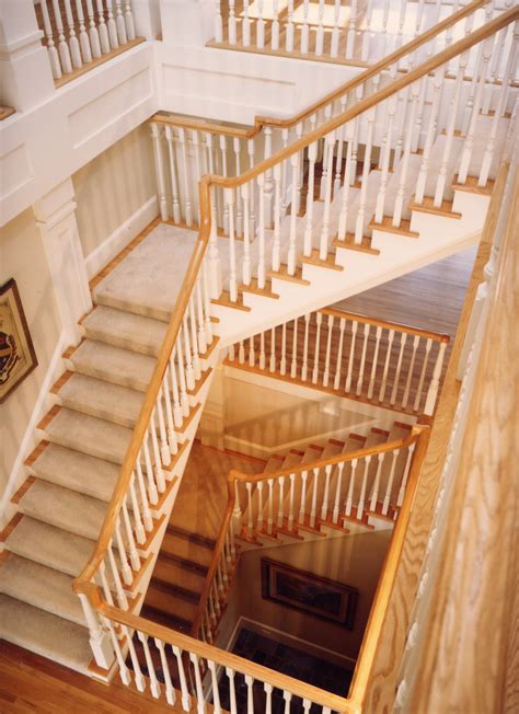 Straight Staircases Wood Glass Metal Artistic Stairs