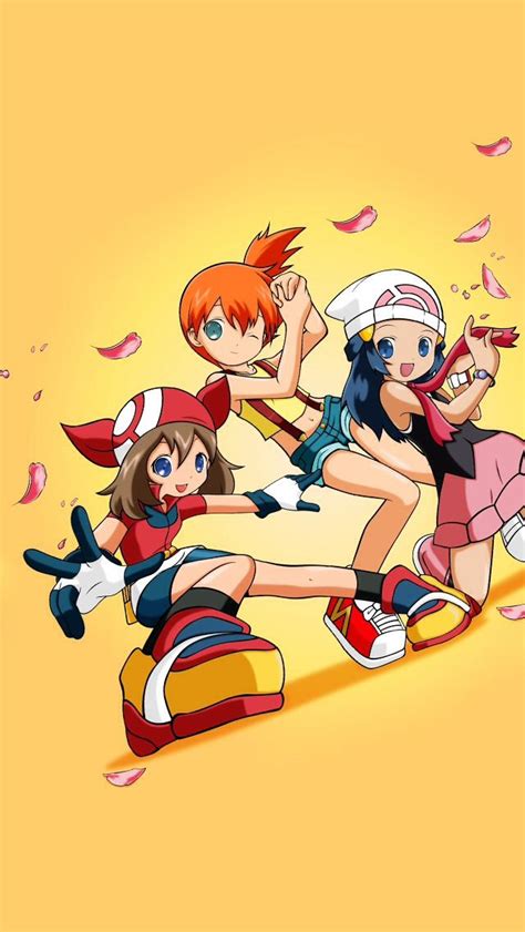 Pokemon Trainer Girls May Misty And Dawn Pokemon Tv Pokemon Waifu