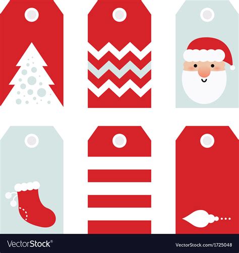 Cute Modern Christmas Holiday T Tags Printables Royalty