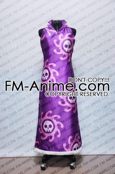 Fm Anime One Piece Boa Hancock Purple Dress Cosplay Costume