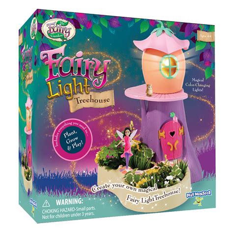 Blow on the mushroom home to activate the lights and the twinkly. My Fairy Garden Light Treehouse - Best for Ages 4 to 10
