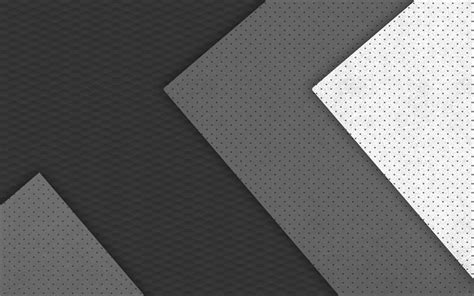 Download Wallpapers 4k Material Design Gray And White Geometry