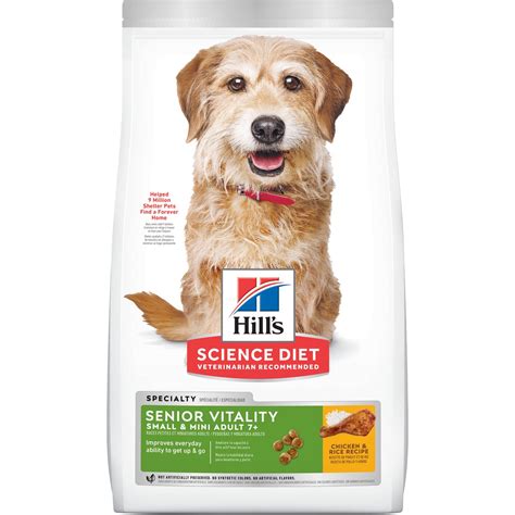 Hill's science plan is a top quality dry dog food. Hill's Science Diet Adult 7+ Senior Vitality Small & Mini ...