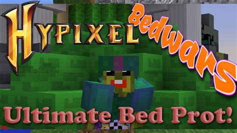 The Ultimate Wool Bed Prot 💪🛏️ Hypixel Bedwars Minecraft Youtube