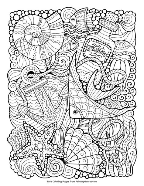 69 Summer Coloring Pages For Seniors Heartof Cotton Candy
