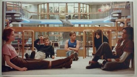 The Breakfast Club Movie Scene Eighties Library Talk Poster Canvas