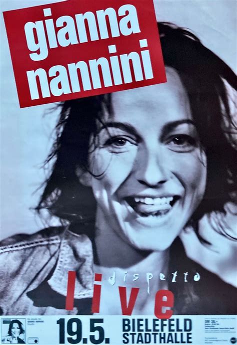 Gianna Nannini Concert Poster Konzertplakat 19 5 1995 Bielefeld Stadthalle ⋆ Popdom