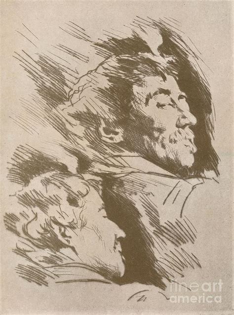 Portrait Studies C1880 1904 Drawing By Print Collector Fine Art America