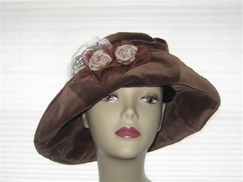 Warm Brown Velvet Floppy Hat Victorian Hippie Von StarLightMemories