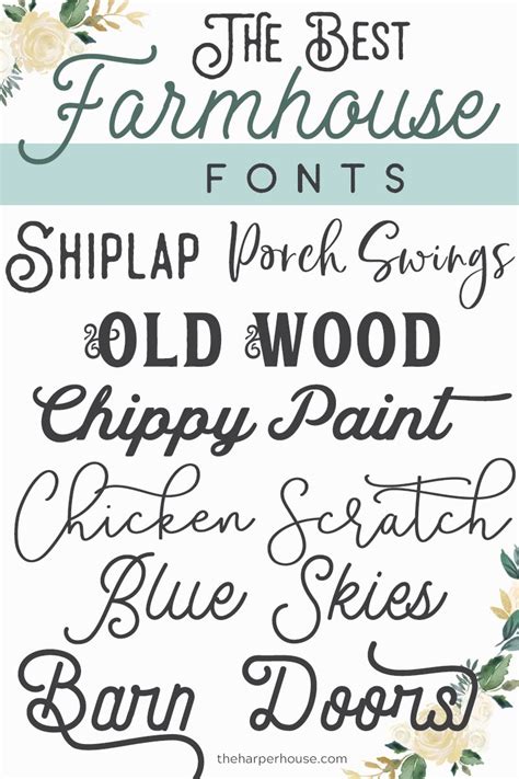 Hand Lettering Farmhouse Font Alphabet Itsme Winchelle