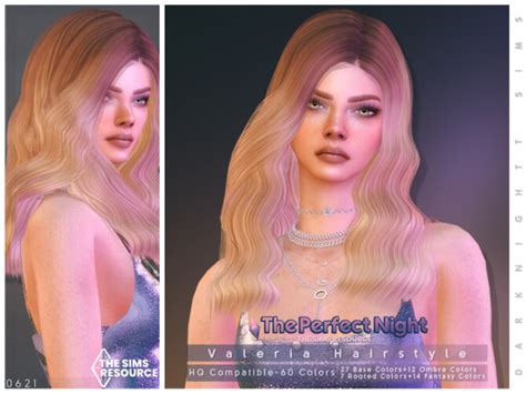 The Perfect Night Valeria Hairstyle By Darknightt At Tsr Sims 4 Updates