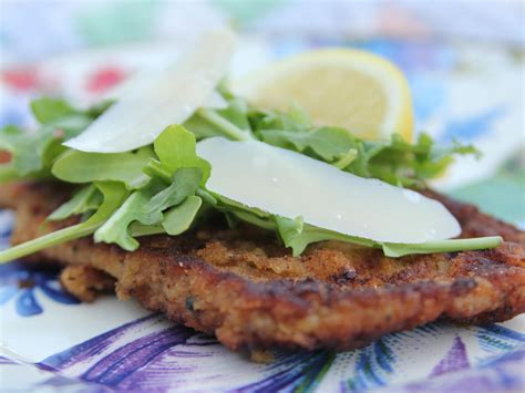 Place your palm flat against the top of each chicken breast and carefully slice each piece in half horizontally; Chicken Milanese | Recipe | Food network recipes, Milanese ...