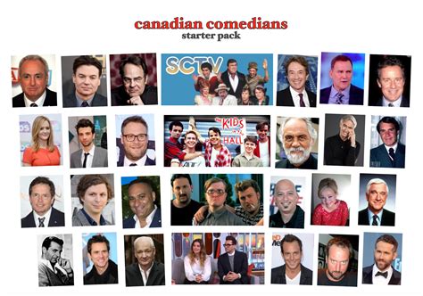 Canadian Comedians Starter Pack Rstarterpacks