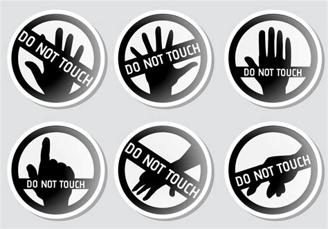 Do Not Touch Vectors 164677 Vector Art At Vecteezy