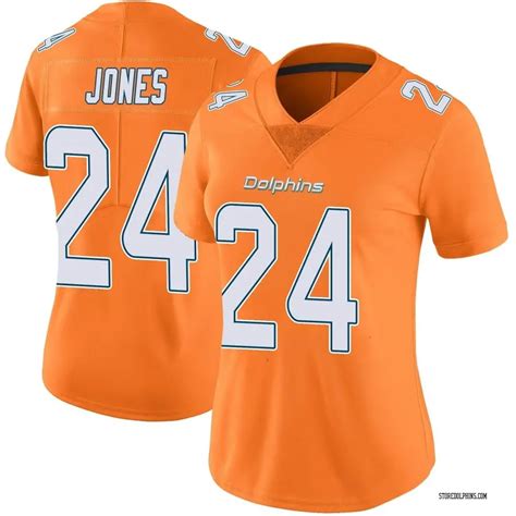 Nike Byron Jones Miami Dolphins Women S Limited Orange Color Rush Jersey