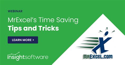Mrexcels Time Saving Tips And Tricks Insightsoftware