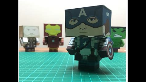 How To Make A Captain America Papercraft Cubeecraft Free Template