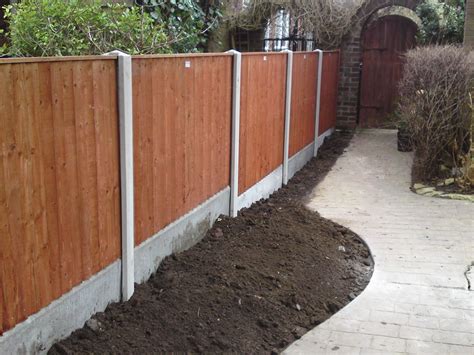 Garden Fencing With Concrete Posts Sdm Tree Services Wakefield