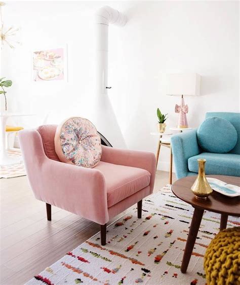Matrix Blush Pink Chair Lounge Chairs Article Modern Mid Century