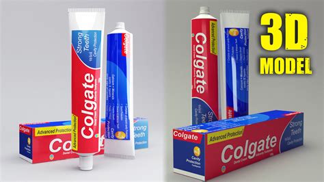Modern Toothpaste Free 3d Model Cgtrader