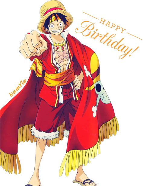 Happy Birthday To Luffy Render 3 By Namyle On Deviantart