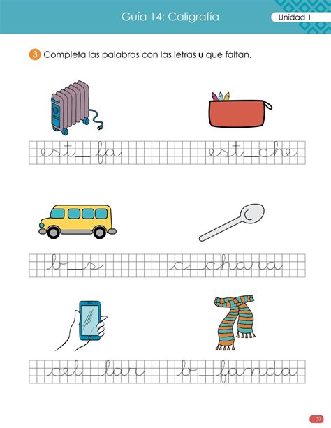 Cuaderno Caligrafía Primero Lee Materiales Educativos Para Maestras