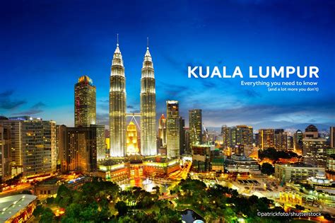 An Aerial View Of A City At Night With The Words Kuala Lumpur