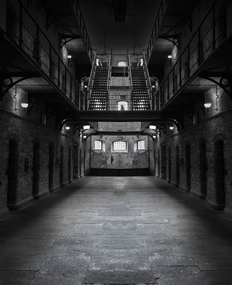 Hd Wallpaper Gray Prison Interior Jail Dark Creepy Lockup