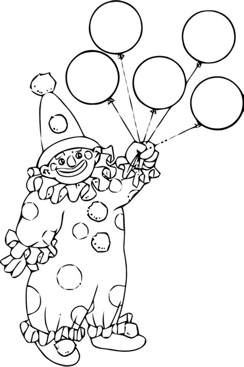 Coloriage clown cirque dessin c3 a0 imprimer sur coloriages info l. Coloriage Clown en noir et blanc dessin gratuit à imprimer