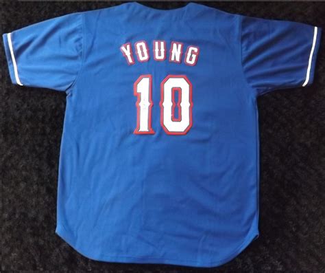 Lot Detail Michael Young Signed Rangers Jersey Jsa