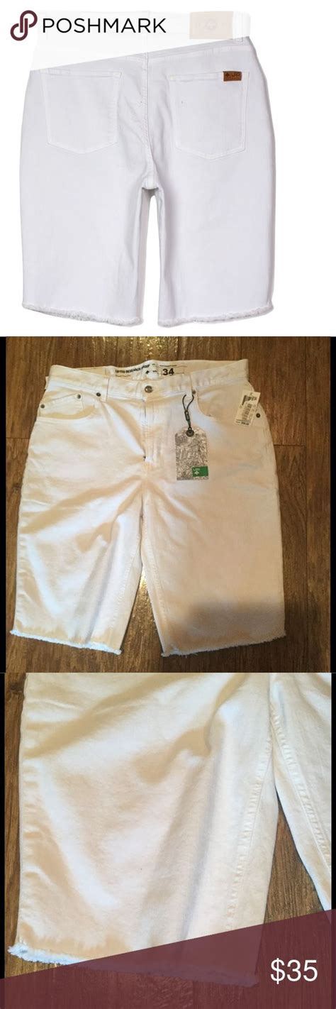 Nwt Mens White Jean Shorts Lifted Research Group White Jeans Men White Jean Shorts White